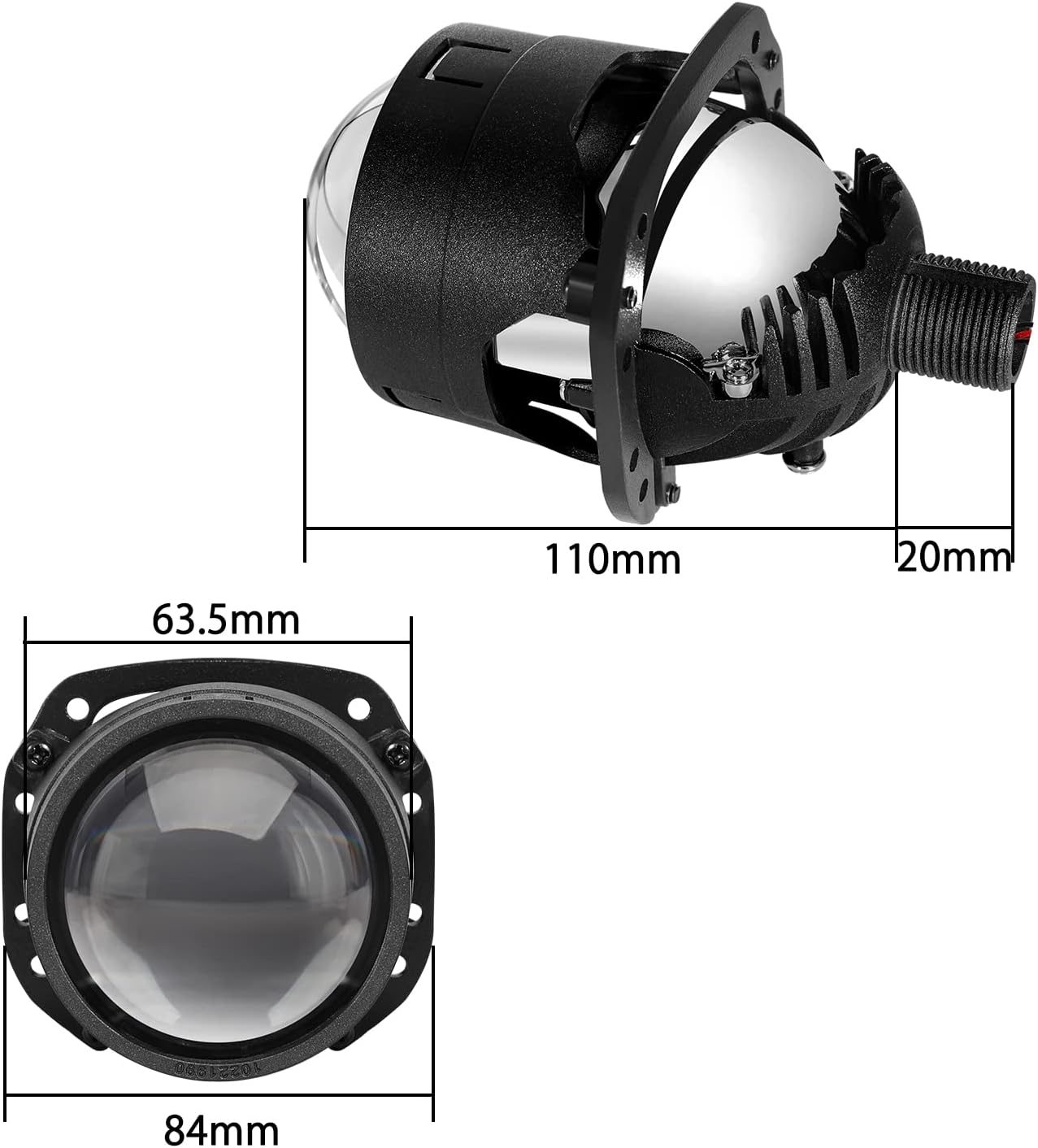 Proyector LED faro luz alta y baja 92W 20000LM