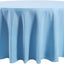Mantel redondo 120pulg poliéster lavable para bodas