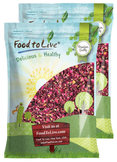 Pétalos Rosa Comestibles Secos 2lb para Té Hornear Postres