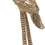 Soporte anillo metal dorado para exhibición hogar