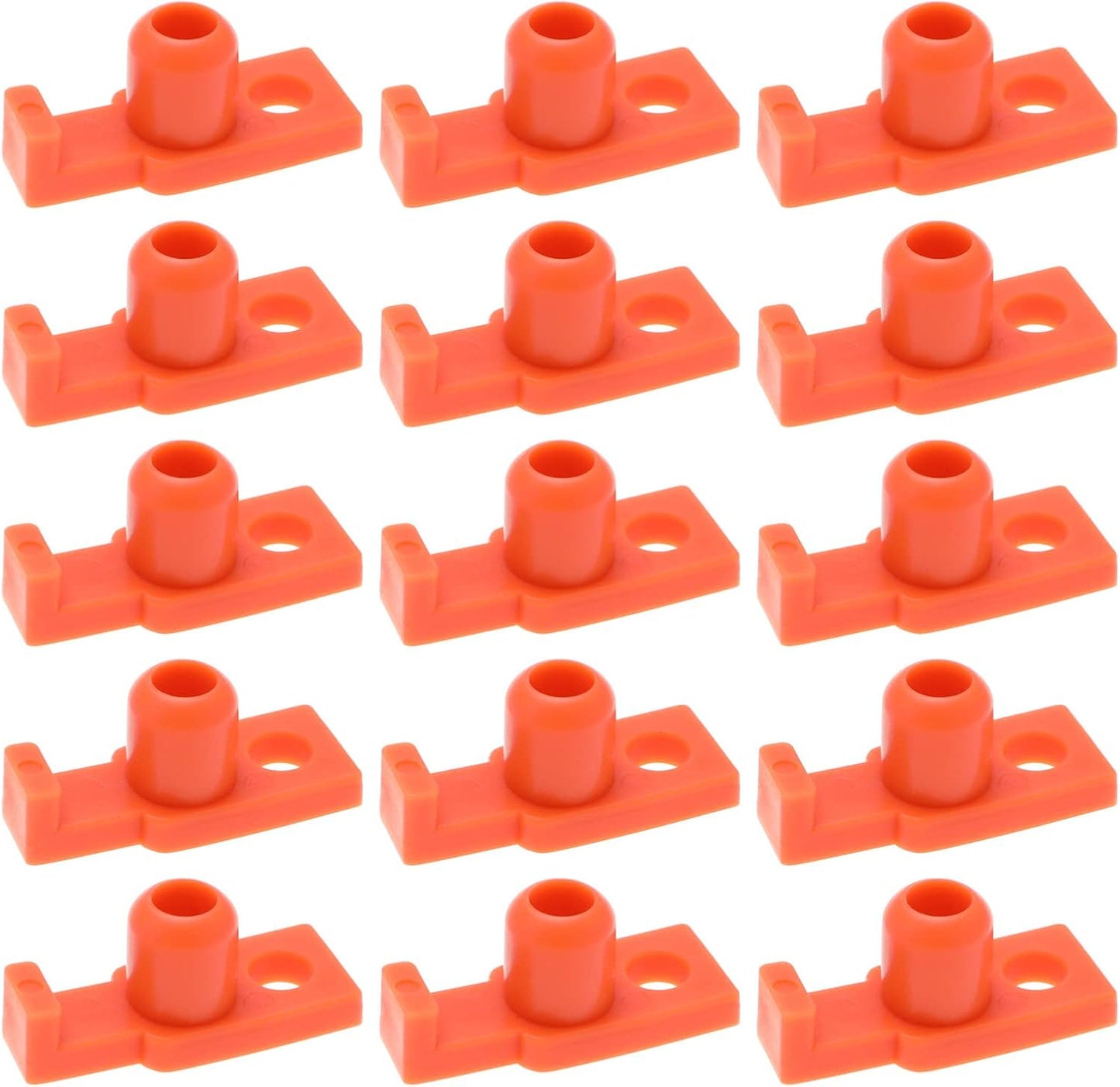 100 Clavijas Tienda Campaña Naranja ABS 0.307"