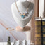 Soporte joyas bambú 9" para hogar tienda beige