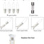 Guirnalda luces navidad 20ft 100uds impermeables alambre blanco