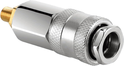 Adaptador inflador neumáticos compresor aire dorado