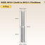 Tornillo doble extremo M12x1.5 M10x1.5 acero inox 4uds