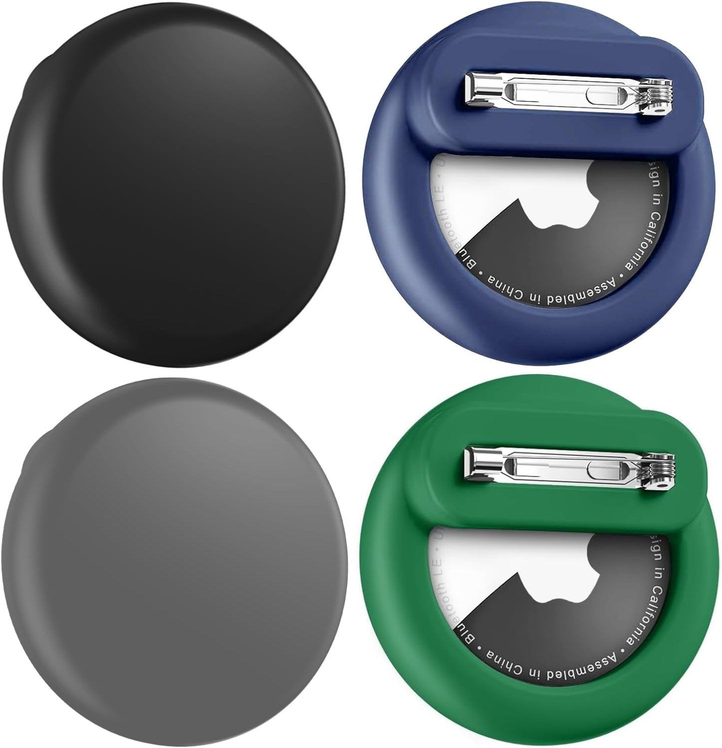 Fundas ocultas para Air Tags con alfiler azul oscuroverde