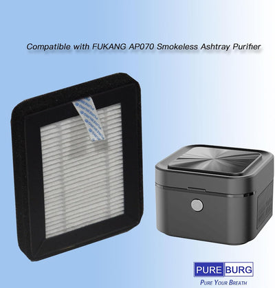 Filtro HEPA para purificador cenicero sin humo 6 pzas
