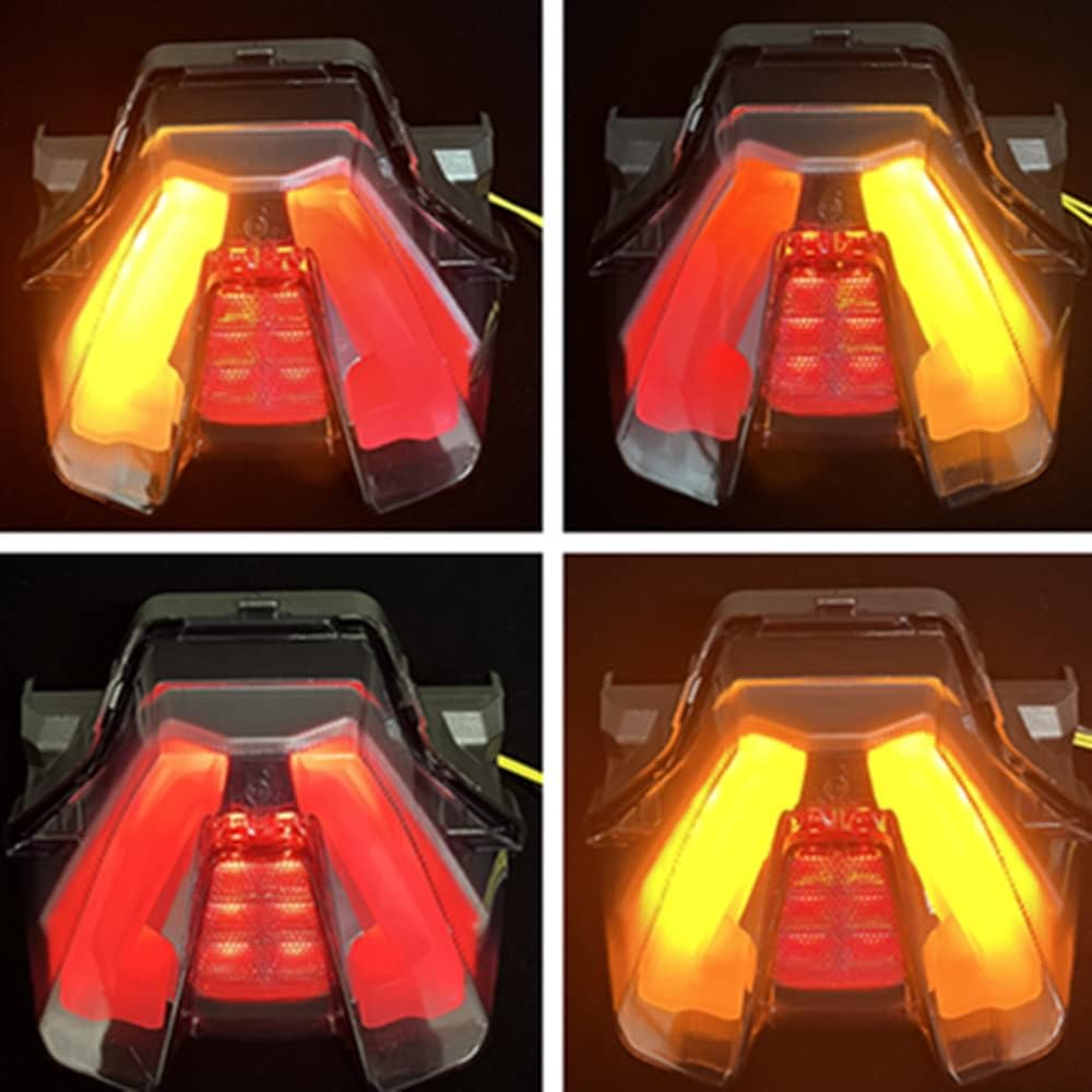 Luz trasera LED MT07 con señal de giro rojo