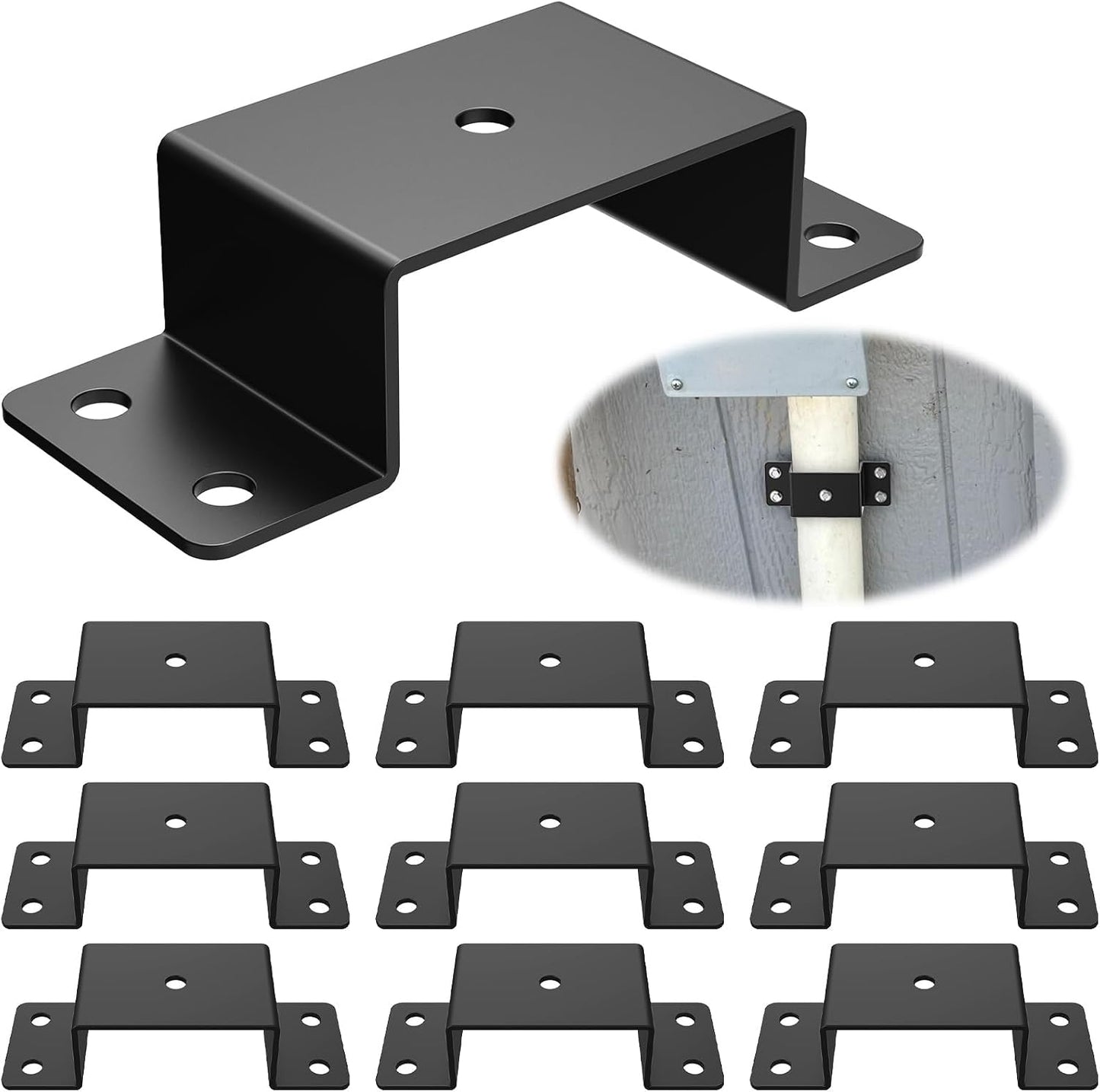 10 Pzas Soporte Bolsillo Estaca 2x4pulg para Remolque