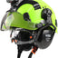 Casco seguridad luz recargable visera ventilada ANSI Z89.1