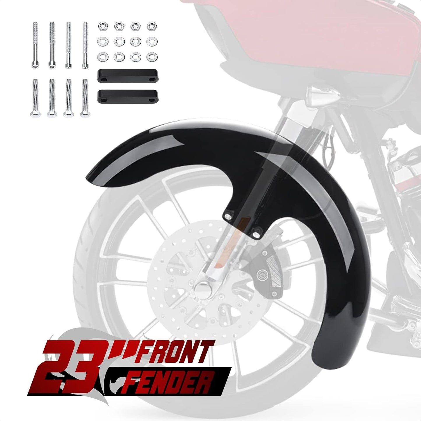 Guardabarros delantero 23pulg para Harley Touring Road King