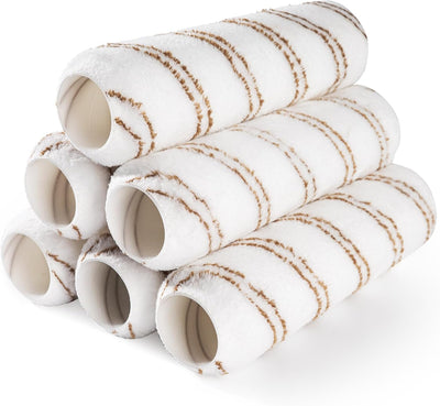 Rodillos pintura microfibra 9pulg 10mm para paredes set 6