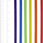 100 Pzas Pajitas Plástico Jumbo 8.5pulg Varios Colores