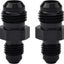 Adaptador recto negro 2 Pzas AN4 Macho