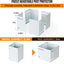 Protector poste acero inox 3.3-6" vallas buzones blanco