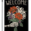 Bandera jardín Halloween 12x18pulg doble cara calavera gótica