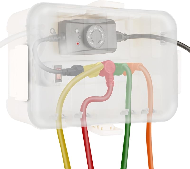Caja eléctrica IP54 con tapa transparente resistente