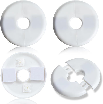 4 Pzas Brida Dividida Autoadhesiva Placa Cubierta Tubo Baño