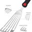 Espátula pescado acero inox 13.15pulg mango silicona flexible