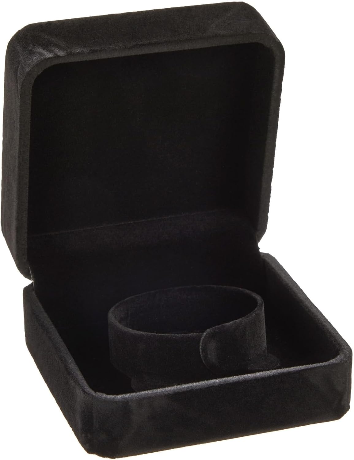 Caja regalo terciopelo para joyas mujer 3.5x3.5x1.9"