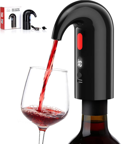 Aireador vino eléctrico decantador automático doble bomba USB