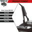 Respaldo trasero desmontable compat. Road King 09-25 Negro