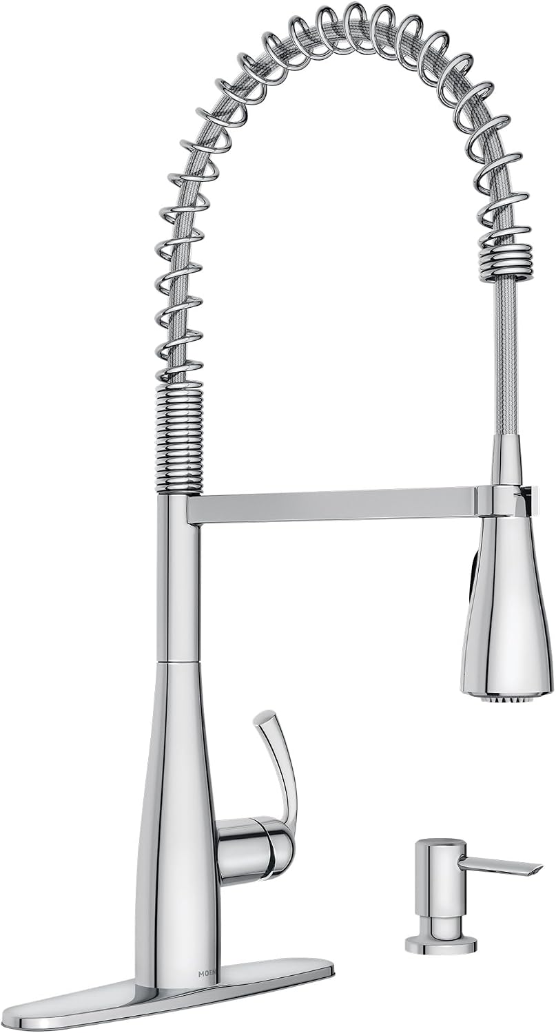 Grifo cocina Moen Essie cromado rociador extraible