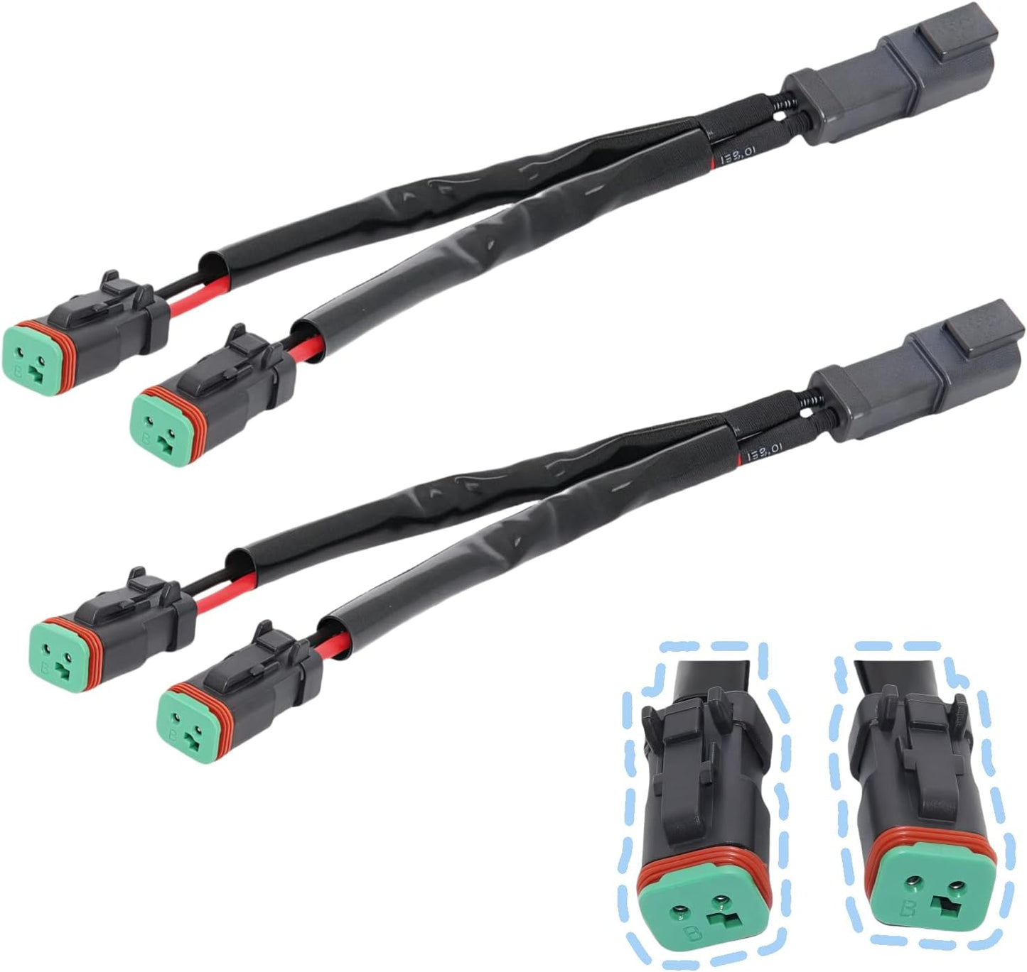 Adaptador conector DT dual para luces antiniebla y techo