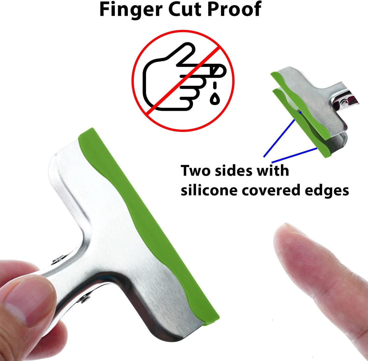 12 Clips Metal Silicona Resistentes para Bolsas Alimentos 3