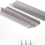 10 Tiradores ocultos cajones cocina aluminio níquel