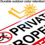 4 Letreros Aluminio 8x12" Resistente Propiedad Privada