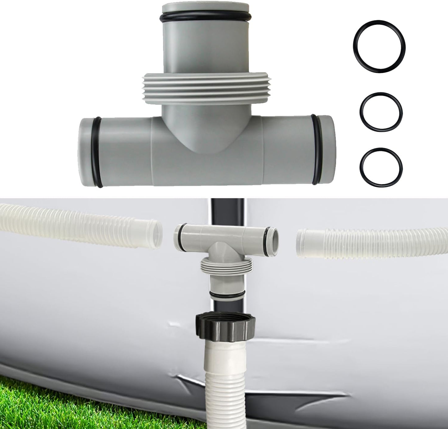 Conector T manguera filtro 1.5 a 1.25 pulg