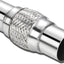 Tubo flexible escape acero inox doble trenzado 2.5x4x8