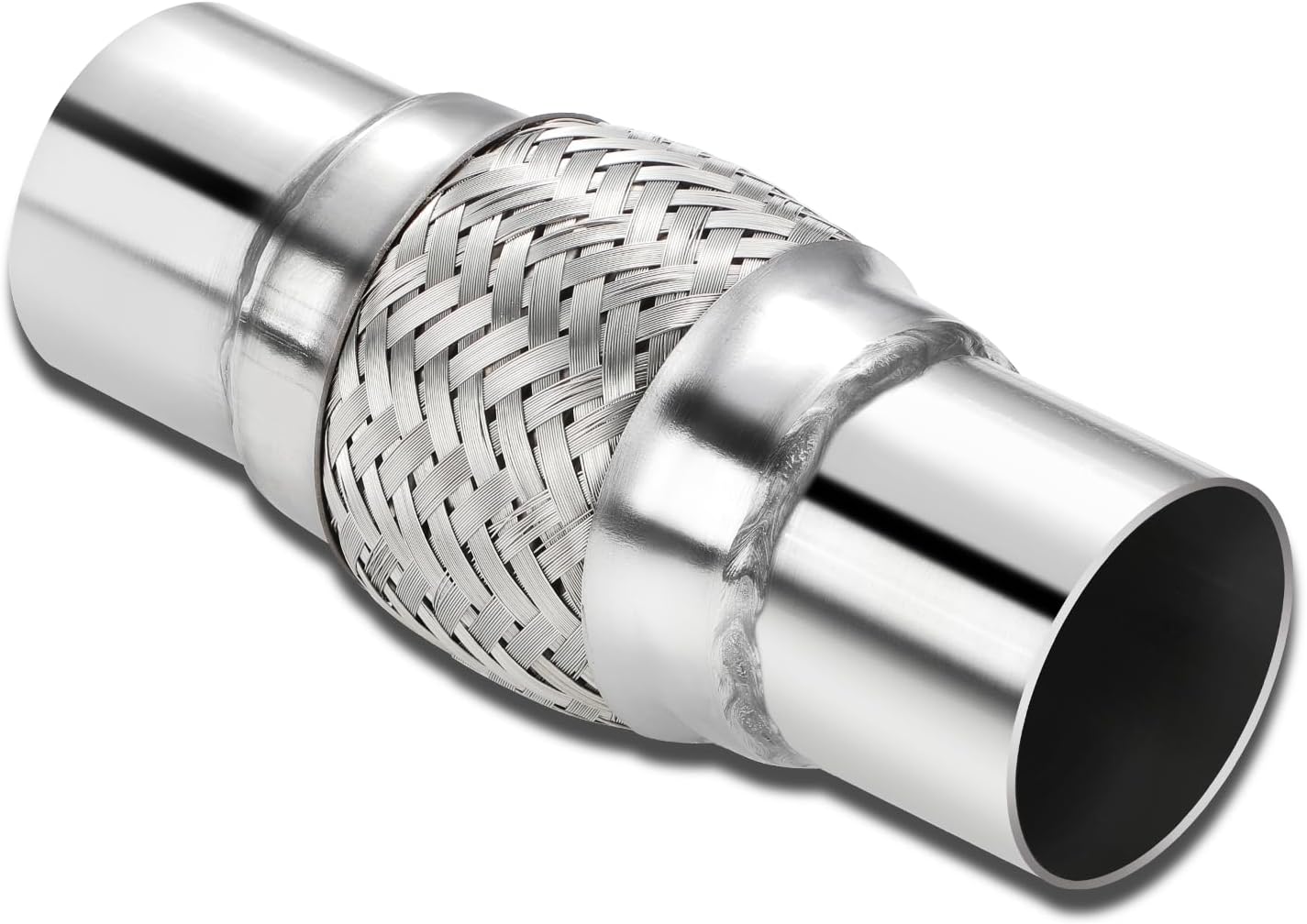 Tubo flexible escape acero inox doble trenzado 2.5x4x8