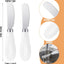 2 Cuchillos Mantequilla Acero Inox Asa Porcelana Espardor Queso