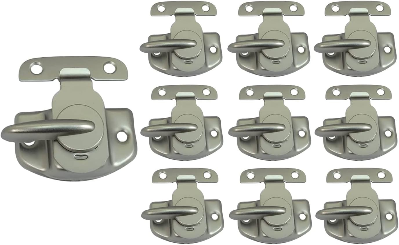 Cerradura protector ventanas níquel satinado pack 10