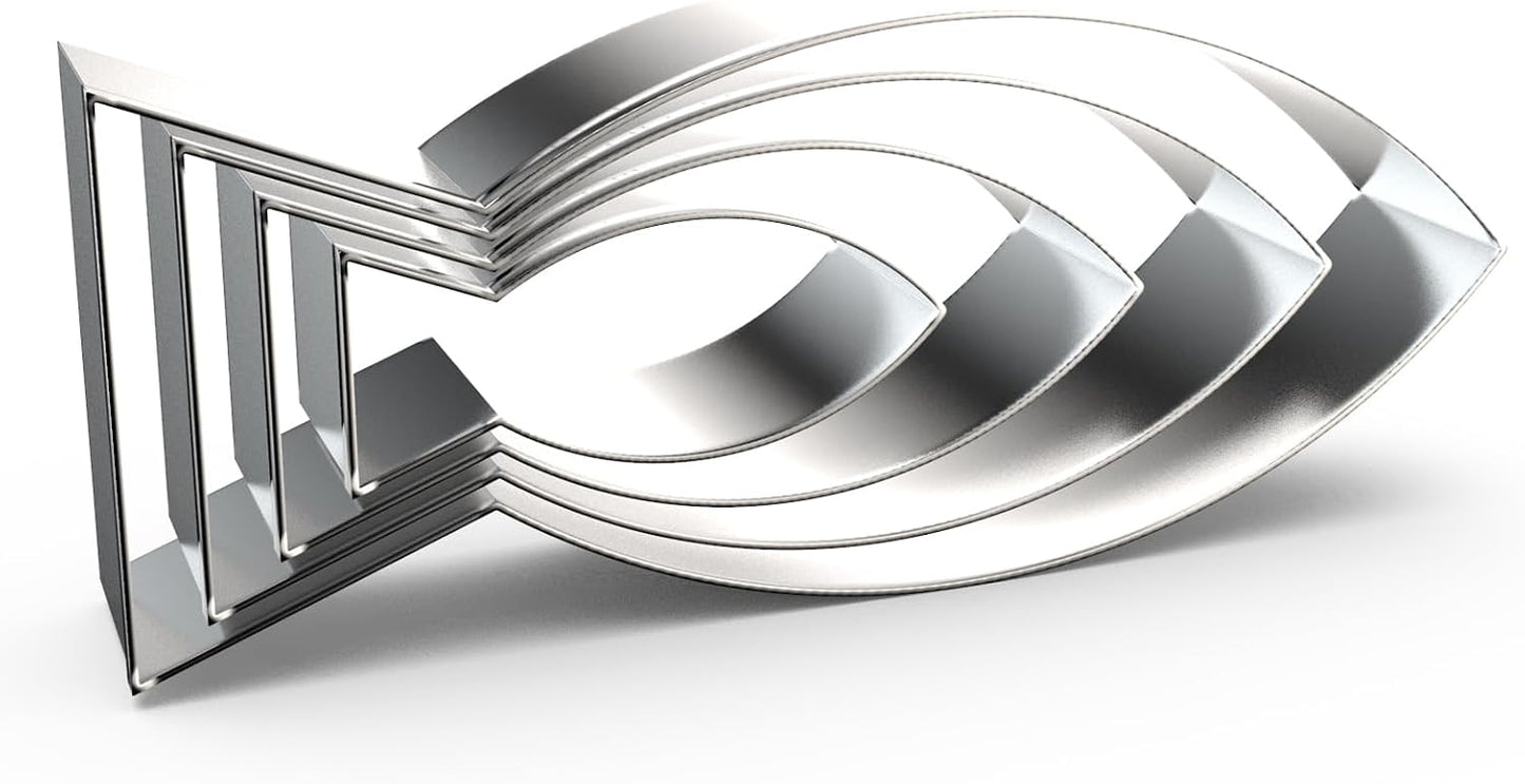 Juego cortadores galletas pescado 2-5 pulg 4 Pzas acero inox