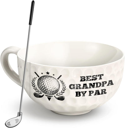 Taza café con agitador club golf 16oz para abuelo