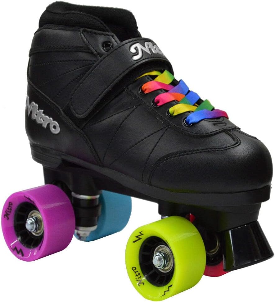 4 Pzas Rollers Velocidad Cuádruple Interior Exterior Negro