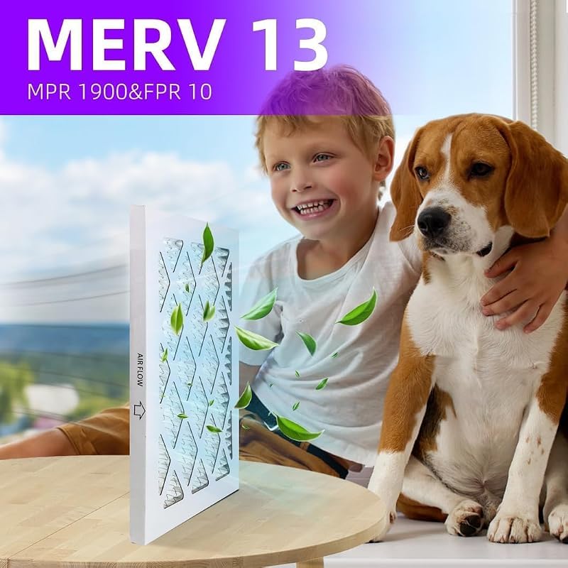 Filtro aire MERV 13 pack 6 para caldera 16x21x3/4