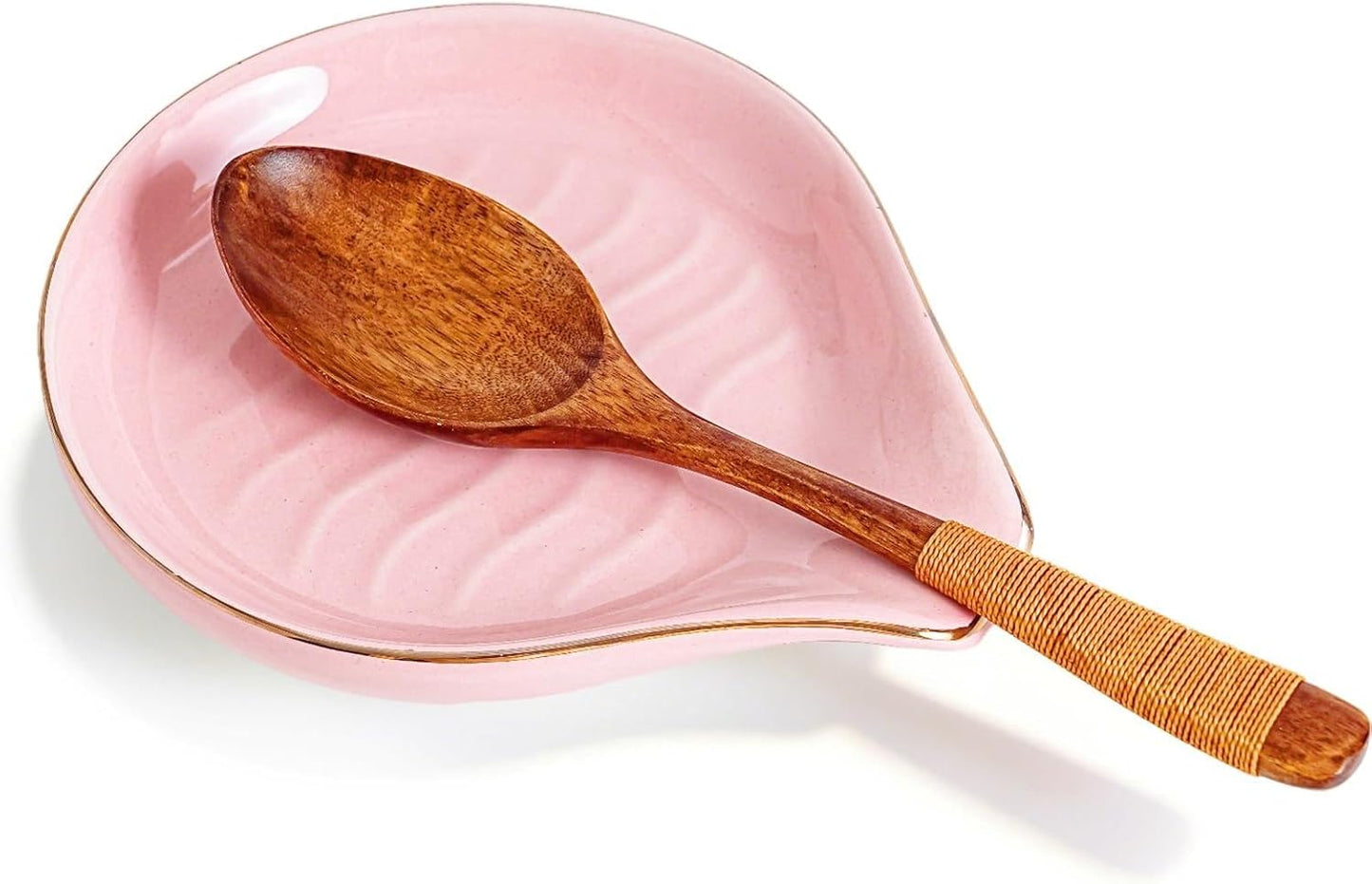 Soporte cerámica para cuchara encimera cocina 5pulg