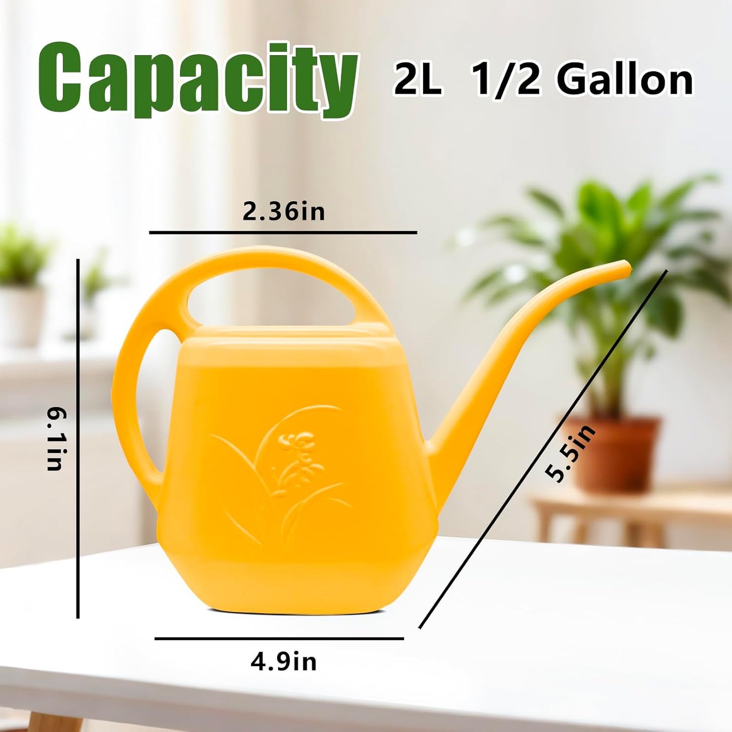 Regadera para plantas 1/2gal naranja