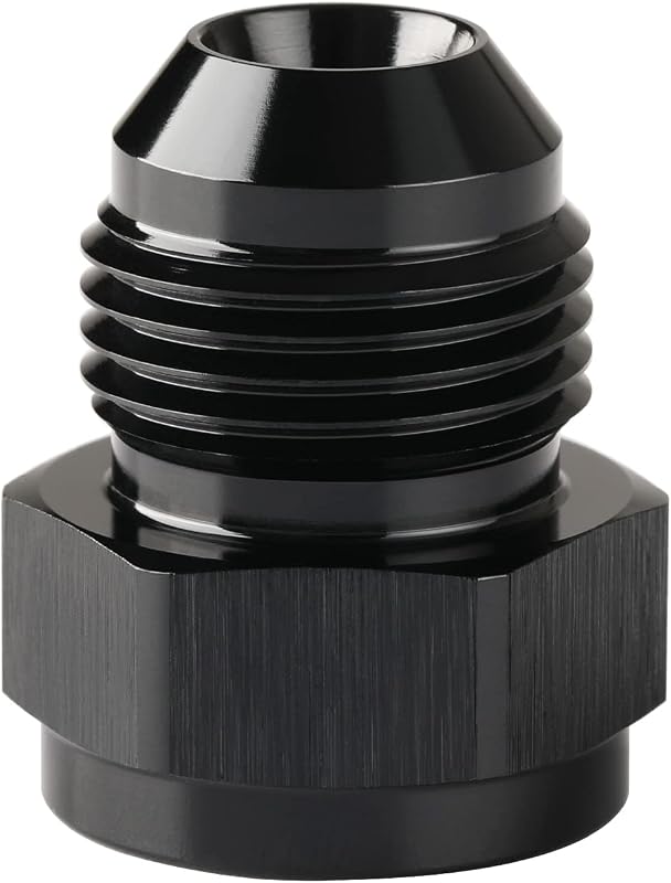 Adaptador 6AN hembra a 8AN macho aluminio negro