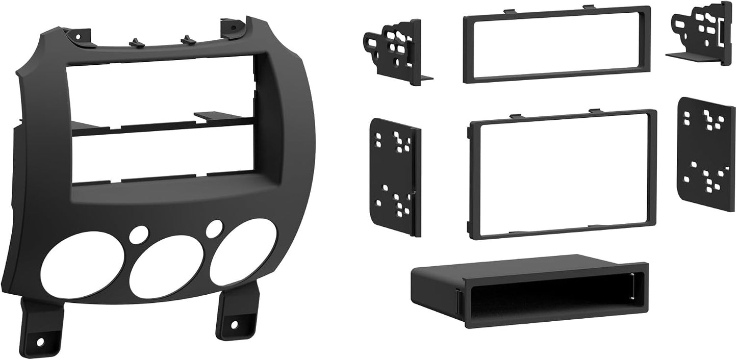 Kit instalación tablero DIN Mazda 2 07+ negro
