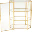 Joyero cristal oro 3 niveles organiz. maquillaje