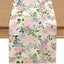 Camino Mesa Primavera Mariposas Flores Rosas 13x72pulg