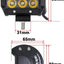 Barra luz LED verde 18W 4" impermeable 12-24V 2uds