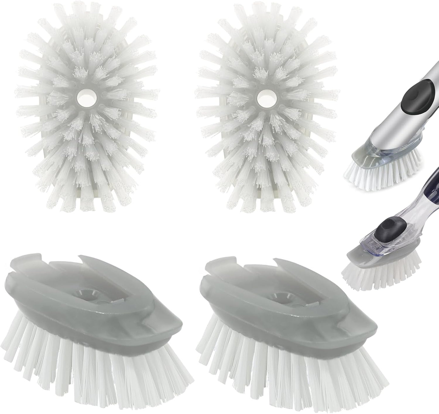 4 Pzas Cabezal Cepillo Platos para Dispensador Jabón OXO