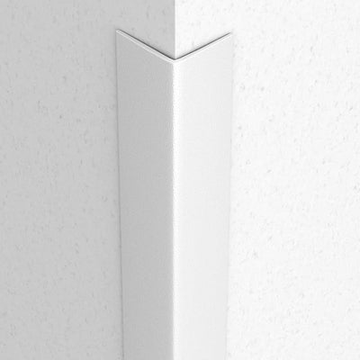 Protector esquina pared textura blanca 2x60" set 6