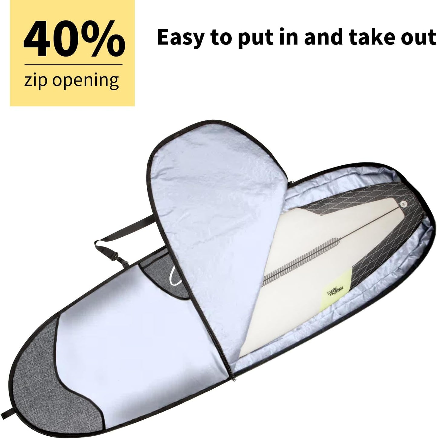 Bolsa tabla surf al aire libre impermeable 6'0 a 9'6